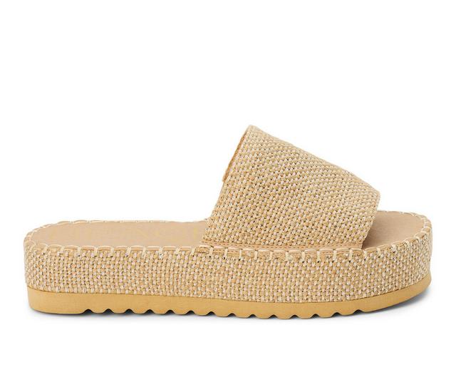Women's Beach by Matisse Del Mar Platform Sandals in Gold Speckle color