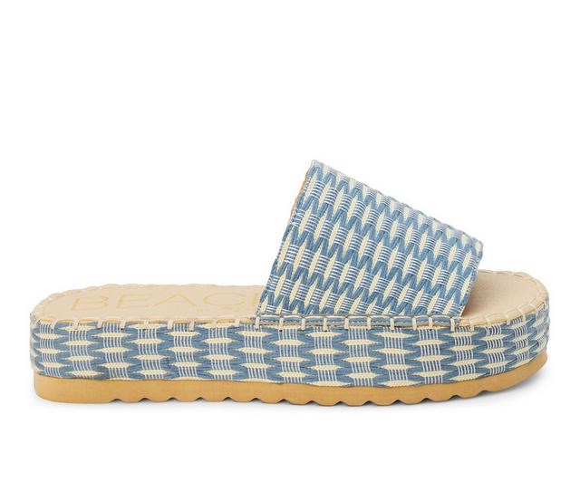 Women's Beach by Matisse Del Mar Platform Sandals in Indigo Multi color