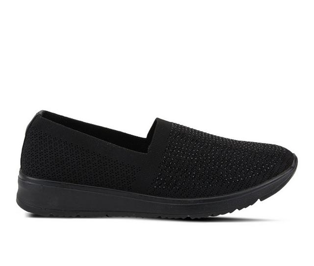 Women's Flexus Century Slip-On Shoes in Black color