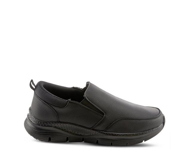 Men's SPRING STEP Whitaker Slip Resistant Shoes in Black color