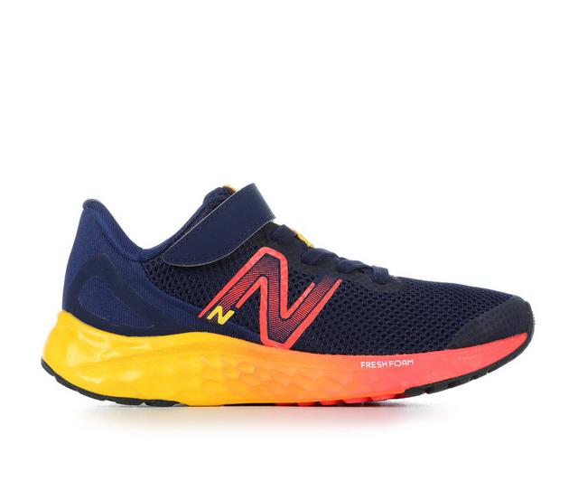 Boys' New Balance Little Kid Arishi V4 Wide Width Running Shoes in Navy/ElecRed color