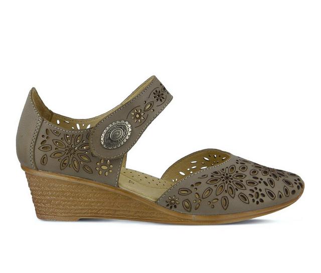 Women's SPRING STEP Nougat Wedges in Grey color