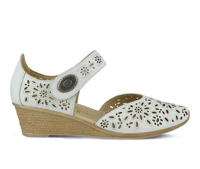Women's SPRING STEP Nougat Wedges in White color