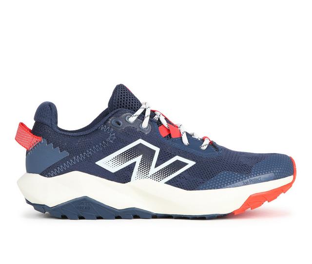 Boys' New Balance Big Kid Nitrel v5 Running Shoes in Navy/Flame/Salt color