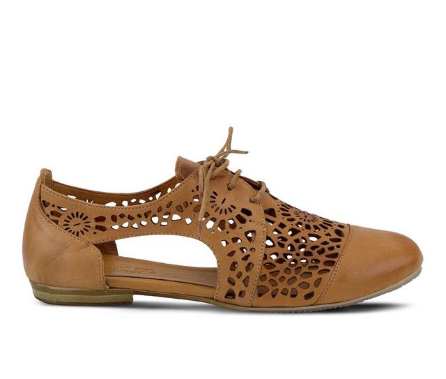 Women's SPRING STEP Theone Oxfords in Camel color