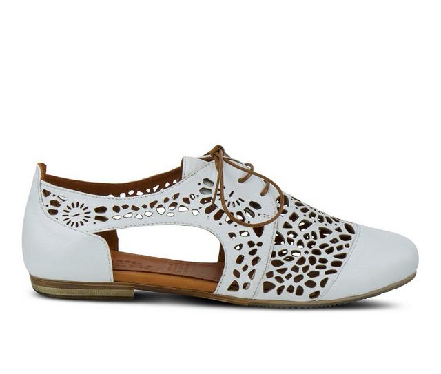 Women's SPRING STEP Theone Oxfords in White color