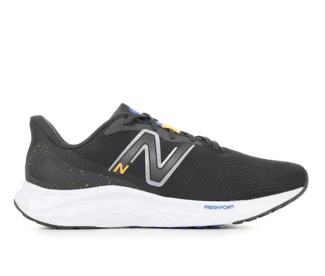 Men's New Balance Arishi V4 Sneakers in Blk/Wht/Blu/Ylw color