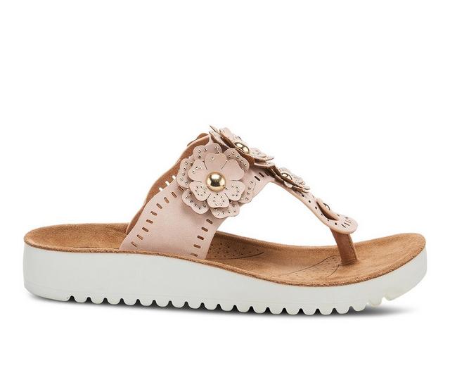 Women's Flexus Bayview Thong Sandals in Blush color