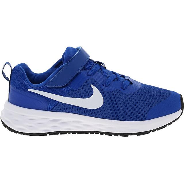 Boys' Nike Little Kid Revolution 6 Running Shoes in ROYAL/WHITE color
