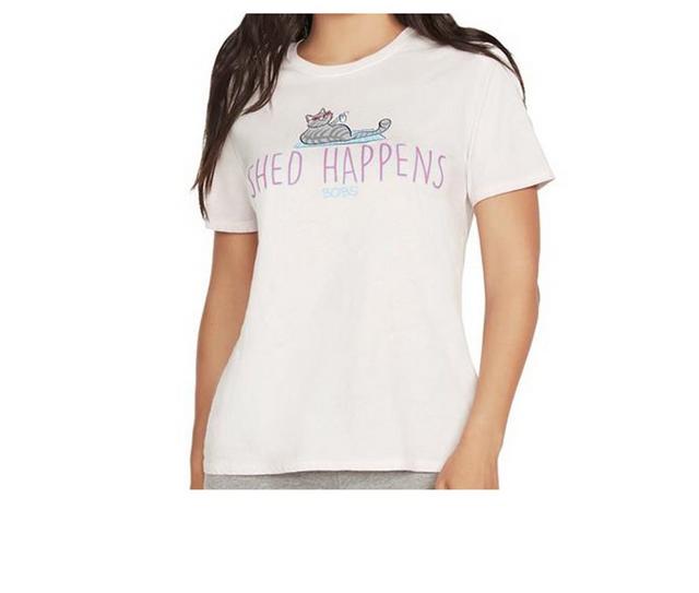 Bobs Apparel Shed Happens Tee Shirt in Bashful Blush color
