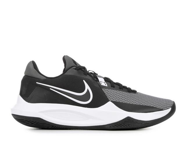 Men's Nike Air Precision VI Basketball Shoes in Blk/White/Gry color