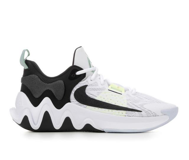 Men's Nike Giannis Immortality 2 Basketball Shoes in Wht/Blk/Volt color