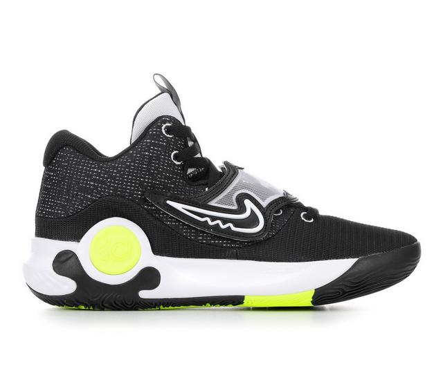 Men's Nike KD Trey 5 X Basketball Shoes in Black/Wht/Volt color