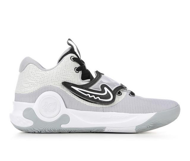 Men's Nike KD Trey 5 X Basketball Shoes in White/Blk/Gray color