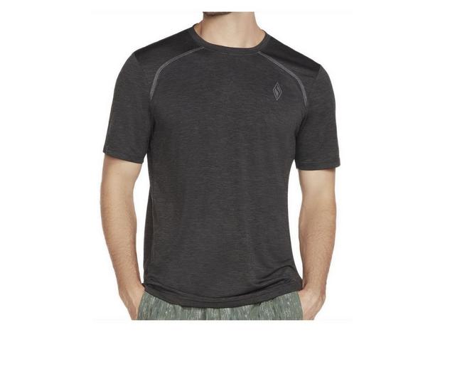 Skechers Go Apparel Men's Go On The Road Tee Shirt in Asphalt/Black color