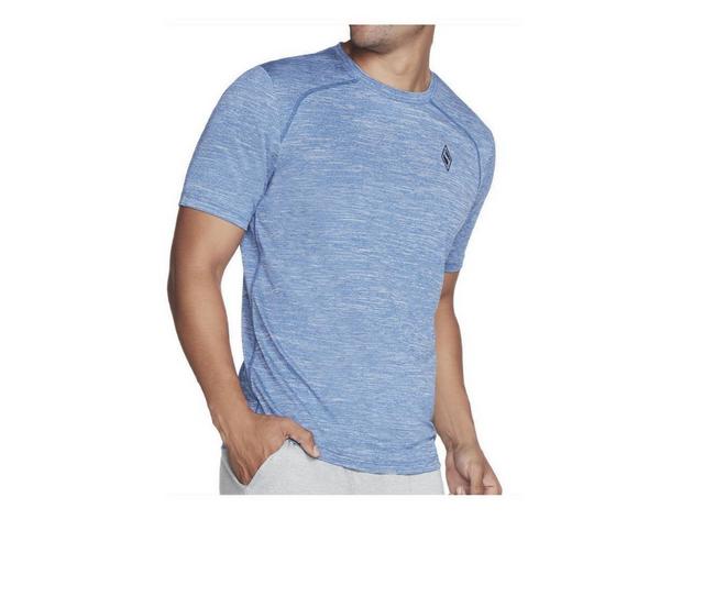 Skechers Go Apparel Men's Go On The Road Tee Shirt in Sodalite Blue color