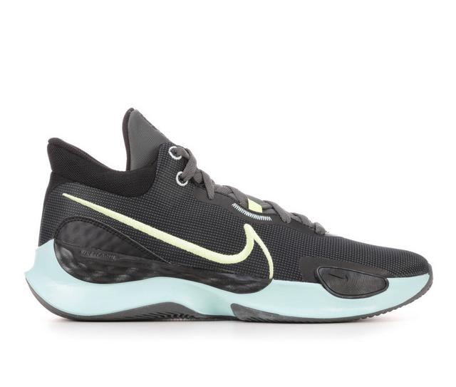 Men's Nike Renew Elevate III Basketball Shoes in Blk/Ylw/Ice 008 color