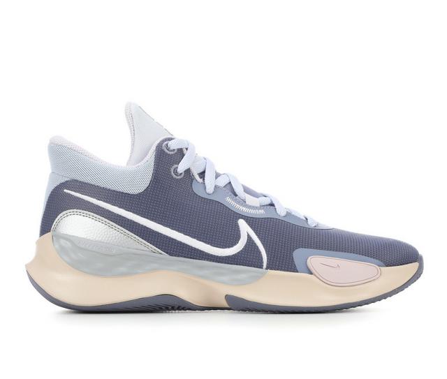 Men's Nike Renew Elevate III Basketball Shoes in Gry/Wht/Gry 010 color