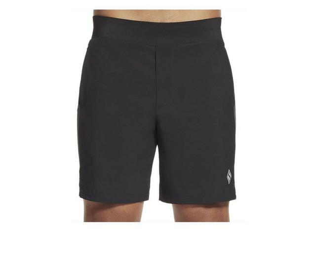 Skechers Go Apparel Men's Go Movement 7 Inch Shorts II in Bold Black color