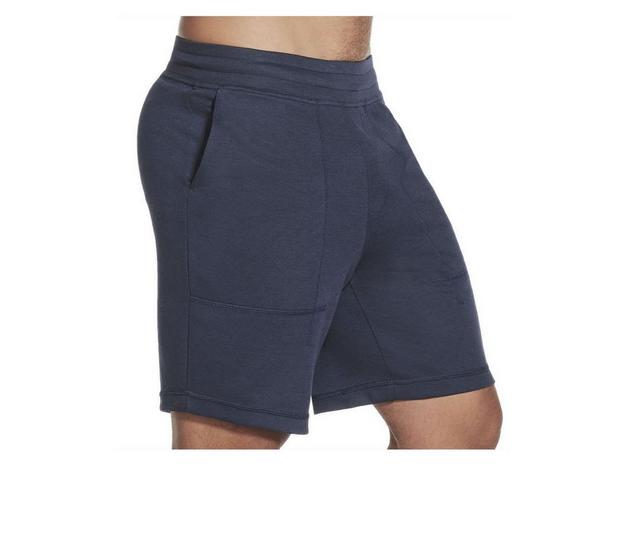 Skechers Go Apparel Men's Go Knit Pique 9 Inch Shorts in Iris Blue color