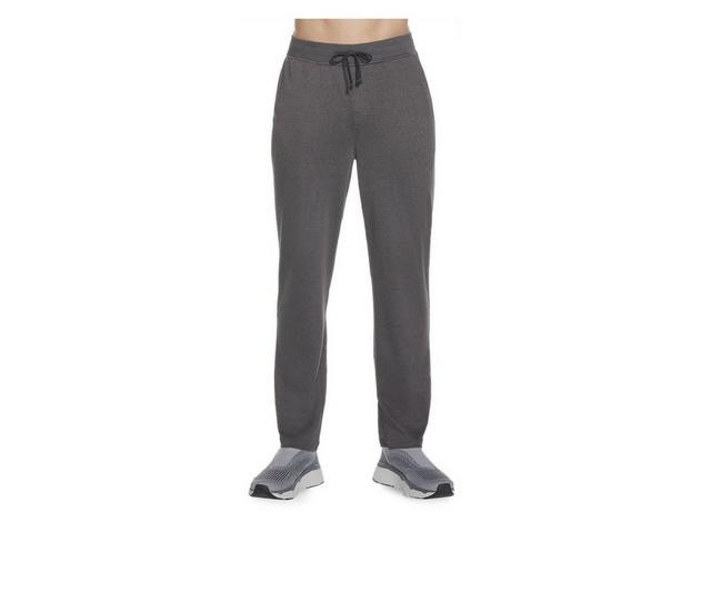 Skechers Go Apparel Men's Go Knit Pique Lounge Pants in Heathr Charcoal color