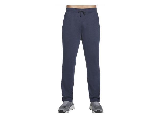 Skechers Go Apparel Men's Go Knit Pique Lounge Pants in Blue Iris color