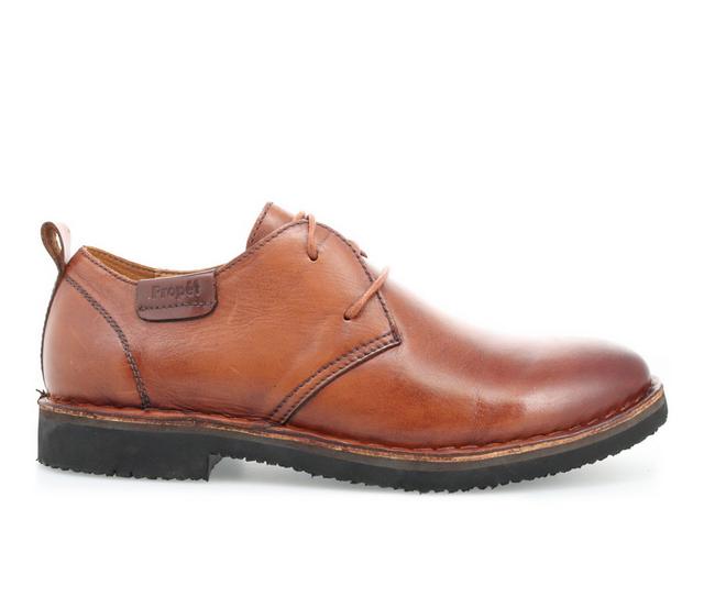 Men's Propet Finn Oxfords in Tan color