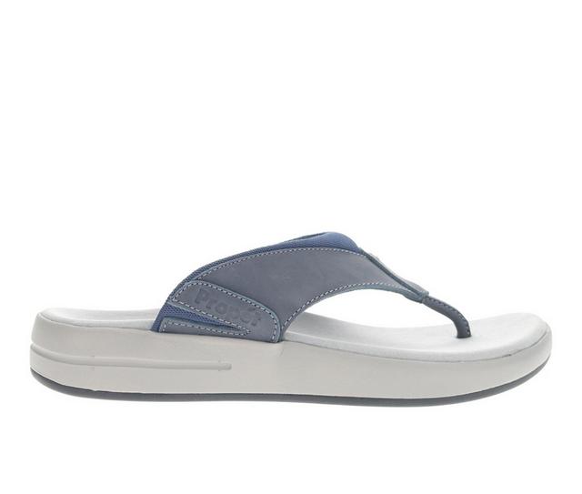 Men's Propet Easton Flip-Flops in Navy color