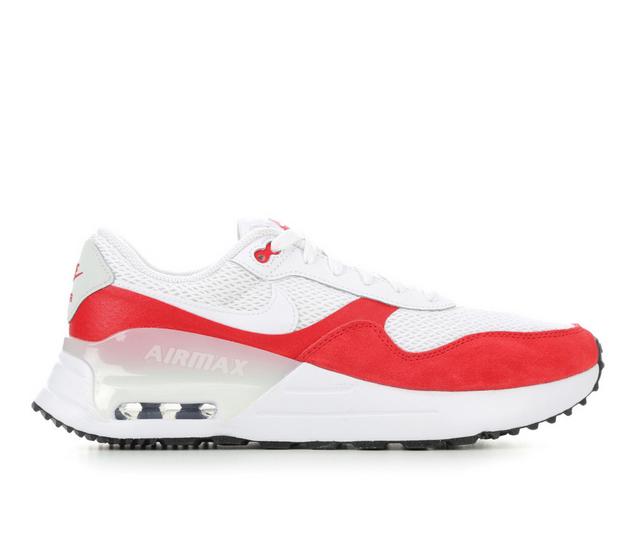 Men's Nike Air Max Systm Sneakers in White/Red color