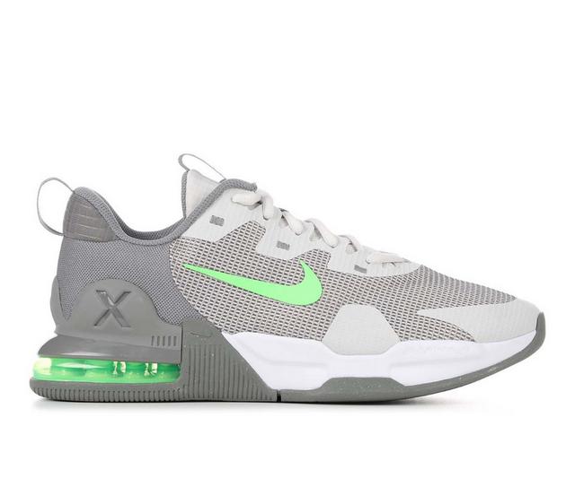 Men's Nike Air Max Alpha Trainer 5 Training Shoes in Grn/Gry/Blk 009 color