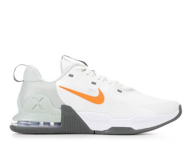 Men's Nike Air Max Alpha Trainer 5 Training Shoes in Wht/Org/Gry color