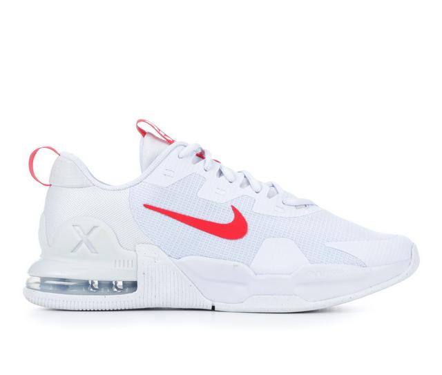 Men's Nike Air Max Alpha Trainer 5 Training Shoes in Grey/Red 012 color