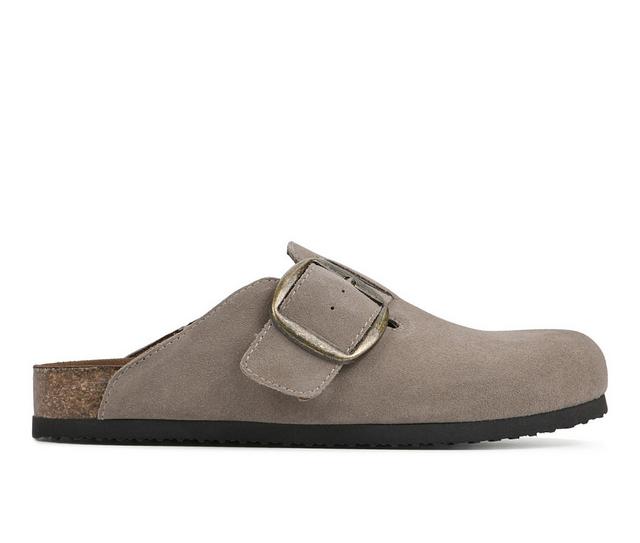 Women's White Mountain Big Easy Clogs in Taupe color