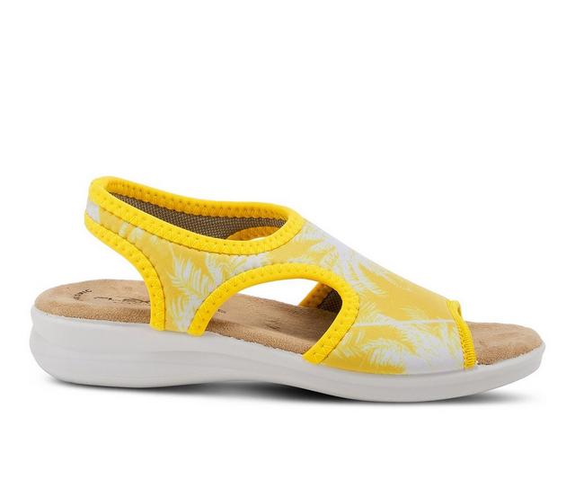 Women's Flexus Nyaman-Tropics Sandals in Yellow color