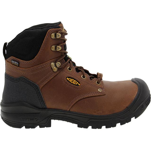 KEEN Utility Independence 6" Waterproof Work Boots in Dark Earth color