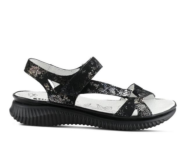 Women's SPRING STEP Hermosa Sandals in Black Multi color