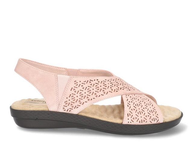 Women's Easy Street Claudia Sandals in Blush color