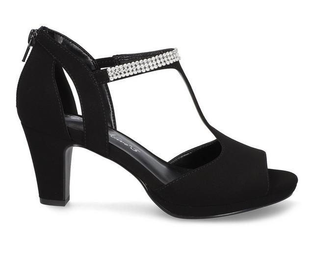 Women's Easy Street Flash Dress Sandals in Black Lamy color