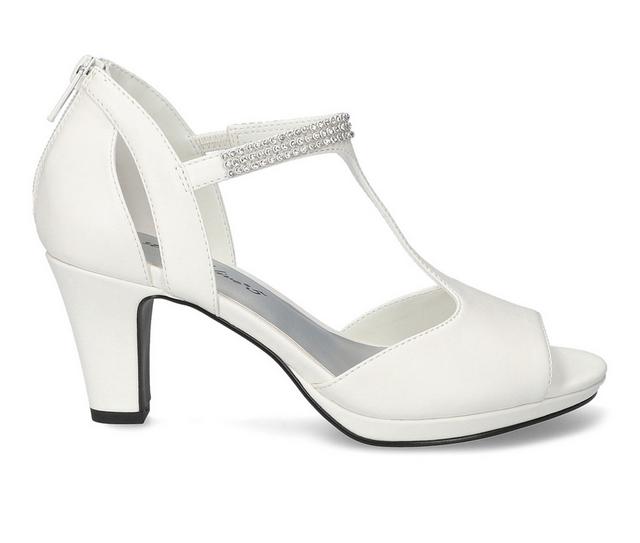 Women's Easy Street Flash Dress Sandals in White color