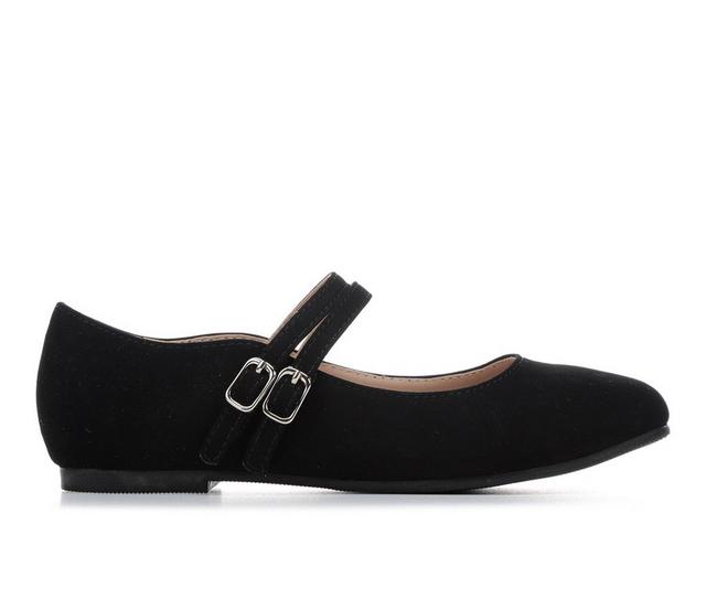 Girls' Y-Not Little Kid & Big Kid Fiore Flats in Black color