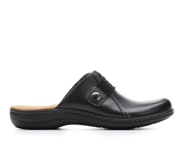 Women's Clarks Laurieanne Ella Mules in Black color