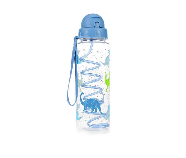 Capelli New York Flip Top Water Bottle in Blue Dinosaur color