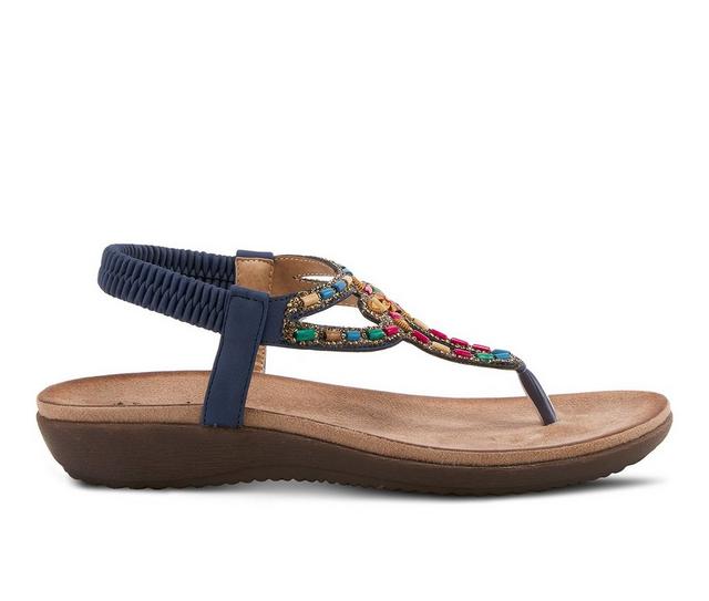 Women's Patrizia Crema Thong Sandals in Navy color