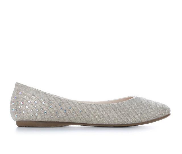 Women's Jellypop Evy Flats in Champagne Metal color