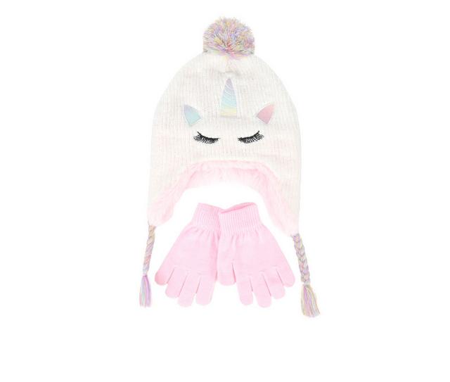 Capelli New York Unicorn Earflap Hat & Gloves Set in Ivory 2 color