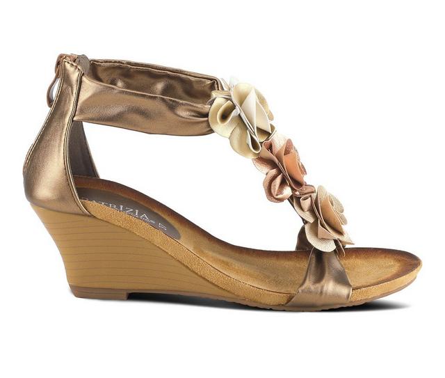 Women's Patrizia Harlequin Multi Wedge Sandals in Gold color