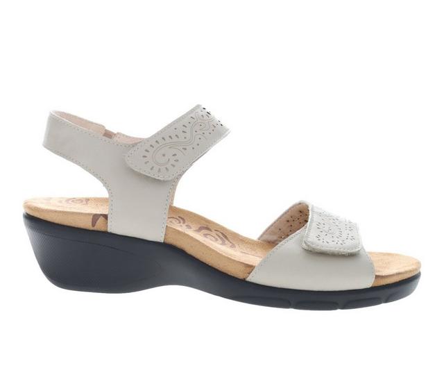 Women's Propet Wanda Wedge Sandals in Cream color