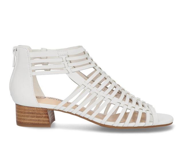 Women's Bella Vita Holden Dress Sandals in White Leather color