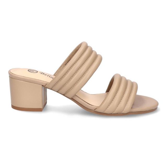 Women's Bella Vita Georgette Dress Sandals in Nude Leather color