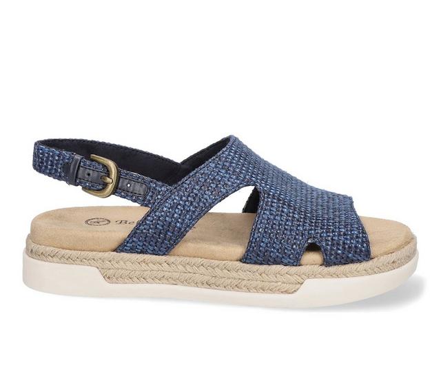 Women's Bella Vita Kato Sandals in Navy Woven color